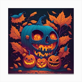 Halloween Pumpkins 12 Canvas Print