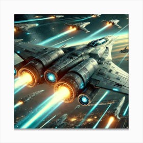 Stellar Vanguard Moderate Armament Converted Canvas Print