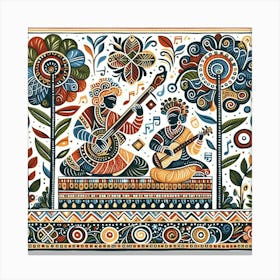 Indian Folk Art Canvas Print