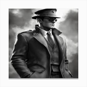 Man In A Coat Canvas Print