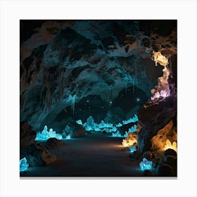 Glow Cave Canvas Print