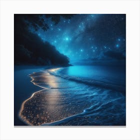 Night On The Beach Canvas Print