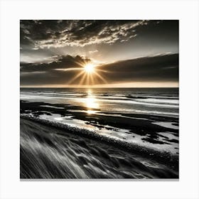 Sunrise On The Beach 8 Canvas Print