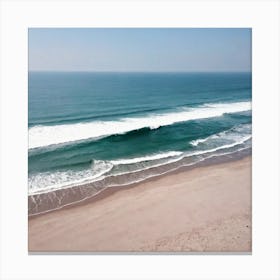 Aerial View Of A Beach 9 Canvas Print