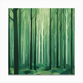 Green Forest 7 Canvas Print