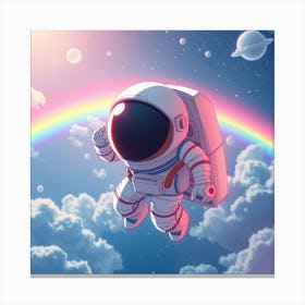 Rainbow In Space Canvas Print