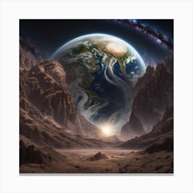 Close Earth Canvas Print