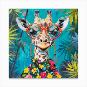 Hello Mrs Giraffe Canvas Print