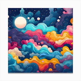 Abstract Watercolor Background Canvas Print