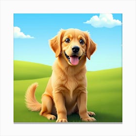 Golden Retriever 9 Canvas Print