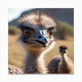 Emu Talk Canvas Print
