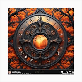 Clock Of The Forest Canvas Print