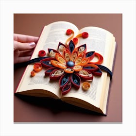 Decorated book Canvas Print