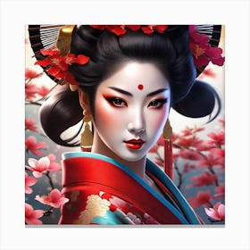 Geisha 158 Canvas Print