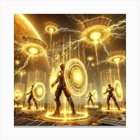 A Sci Fi Depiction Of Solar Shielding Activation Canvas Print