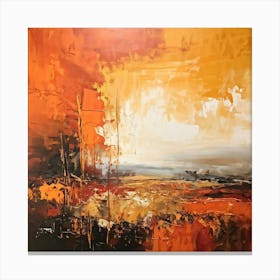 Landscape Abstract Bold Colours Dynamic Compositions And Expressive Brushstrokes Earthy Tones Canvas Print