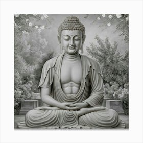 A Serene And Tranquil Buddha Canvas Print