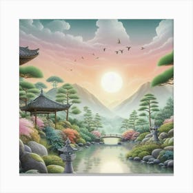 Japanese Garden Canvas Print