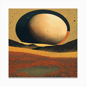 Moon Art Canvas Print