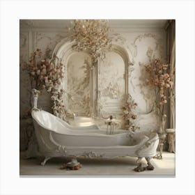 Rococo Bathroom Canvas Print