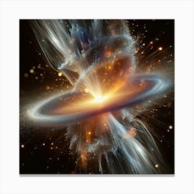 The collision Canvas Print