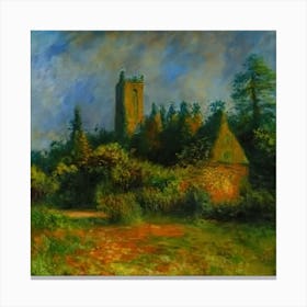 Church In The Woods Canvas Print
