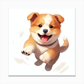 Corgi Puppy 1 Canvas Print