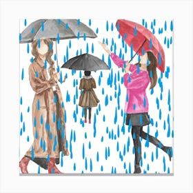 1000014891 women's under rain print art Canvas Print