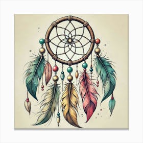 Tattoo Dreamcatcher 2 Canvas Print