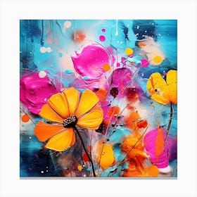 Abstract Of Flowers Canvas Print