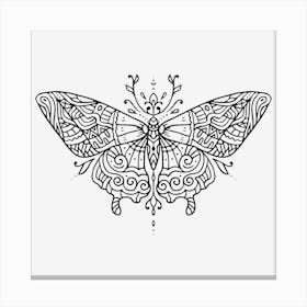 Butterfly Mandala 04 Canvas Print