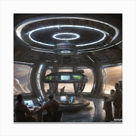 Space Station Interior 1 Canvas Print