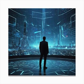 Futuristic City 2 Canvas Print