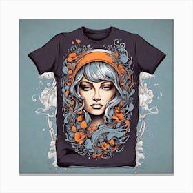 Leonardo Diffusion Xl Tshirt Design With Artwork 0 Canvas Print