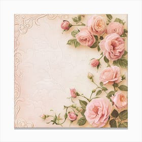 Pink Roses Canvas Print