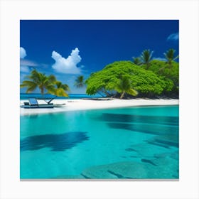 Tropical Island Canvas Print