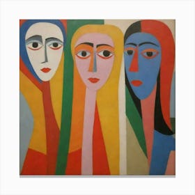 Three Women Canvas Print