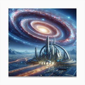 Galaxy City Canvas Print