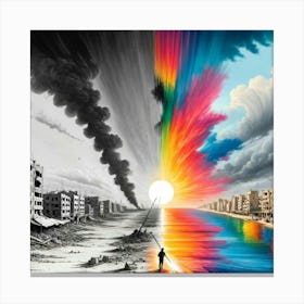 Beauty Versus Chaos Canvas Print