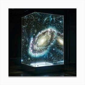 Galaxy In Glass Canvas Print