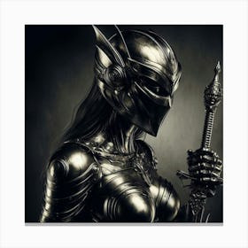 Warrior In Armor Canvas Print