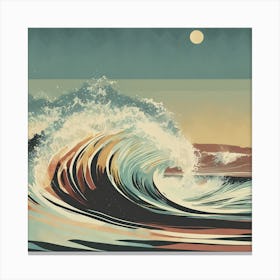 Wave Art Print Canvas Print