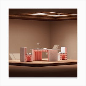 Quartz Furniture Visualization Canvas Print