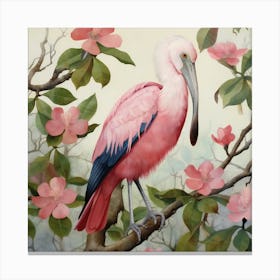 Pink Spoonbill 3 Canvas Print