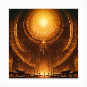 Golden Hall Canvas Print