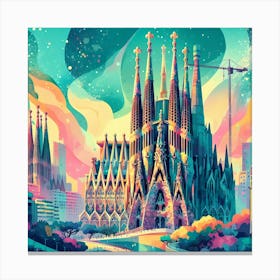 Sagrada Familia Barcelona 6 Canvas Print