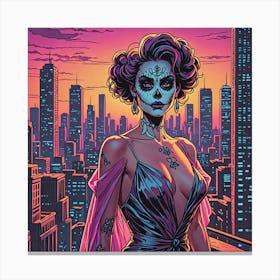 Day Of The Dead Girl Canvas Print