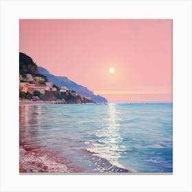 Positano Dreams: A Nighttime Canvas Canvas Print