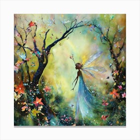 Fairy In The Forest Canvas Print