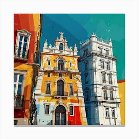 Lisbon Cityscape 1 Canvas Print